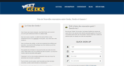 Desktop Screenshot of meet-geeks.com